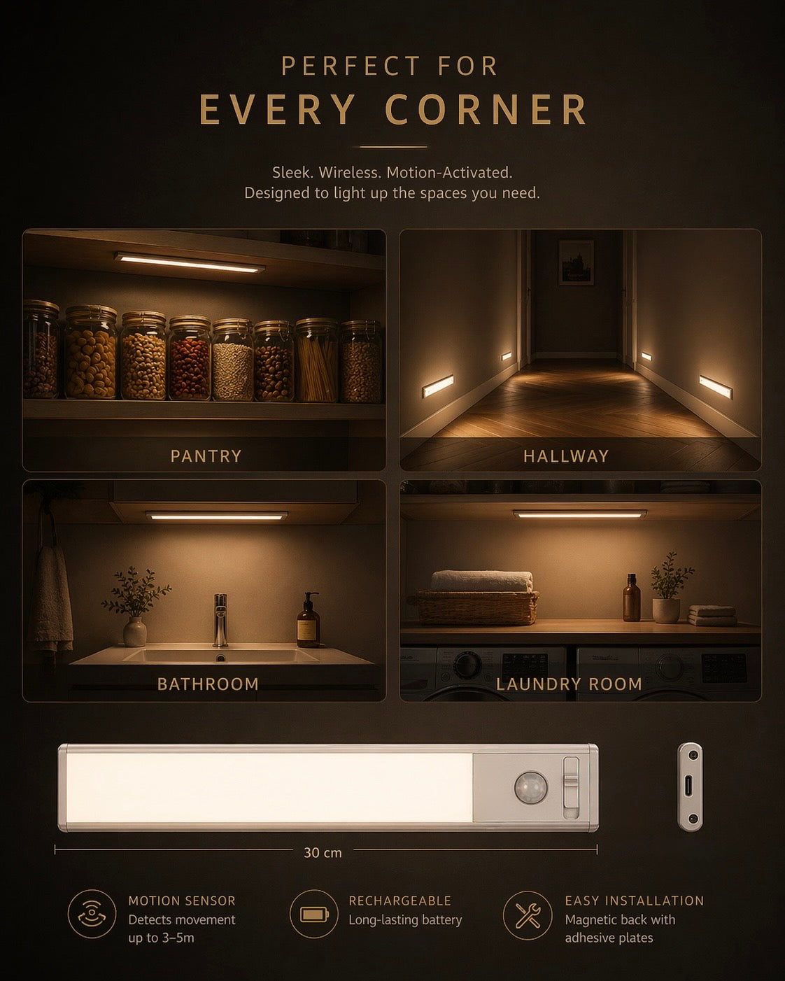 The Beam LED Motion Sensor light