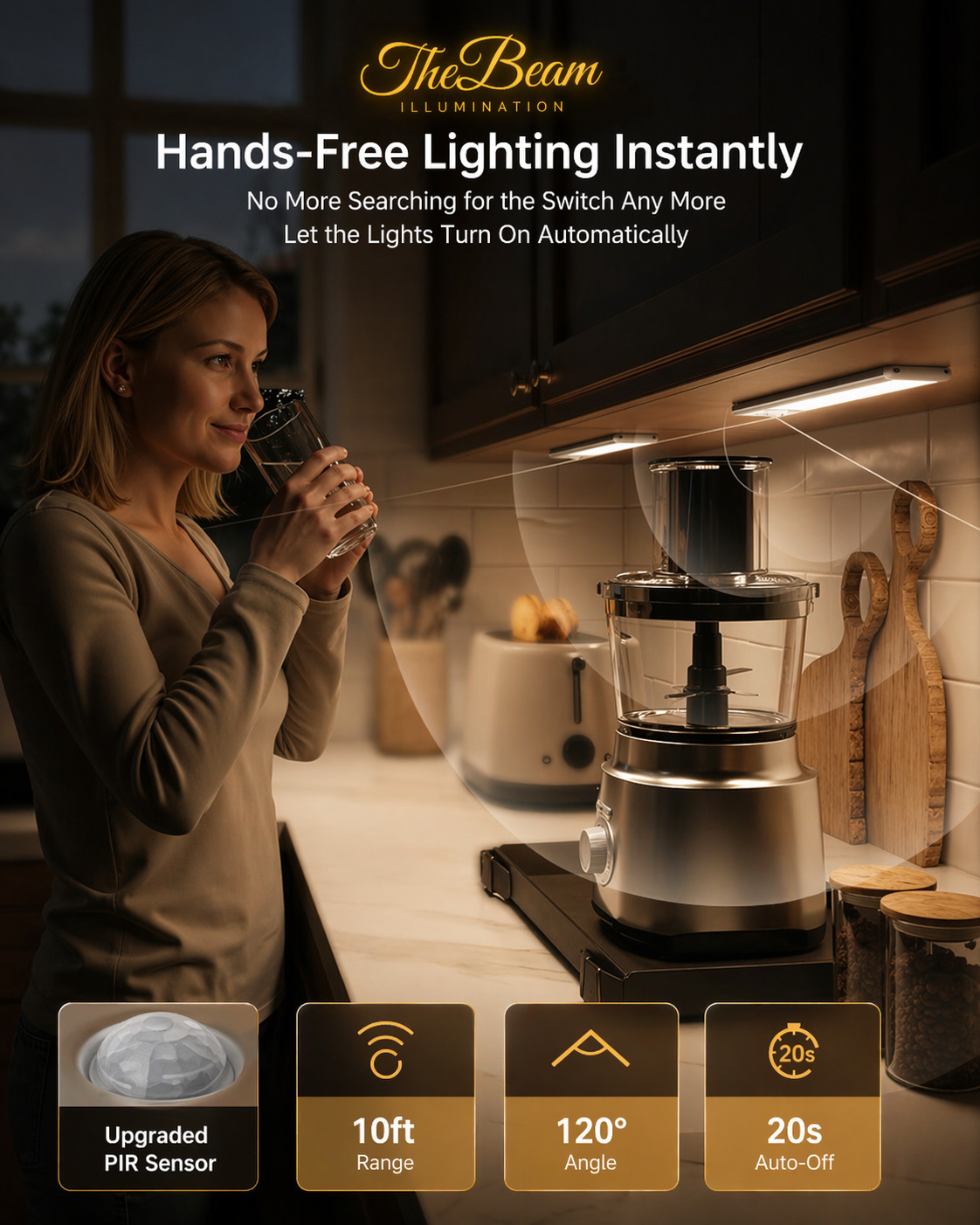 The Beam LED Motion Sensor light